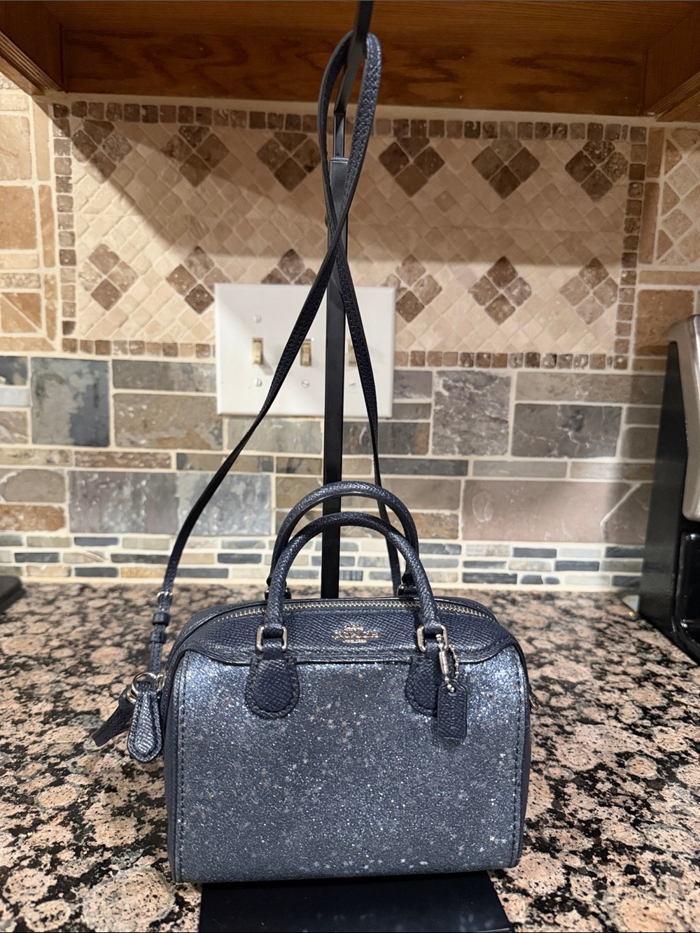 Coach Star Glitter Micro Bennett Crossbody
